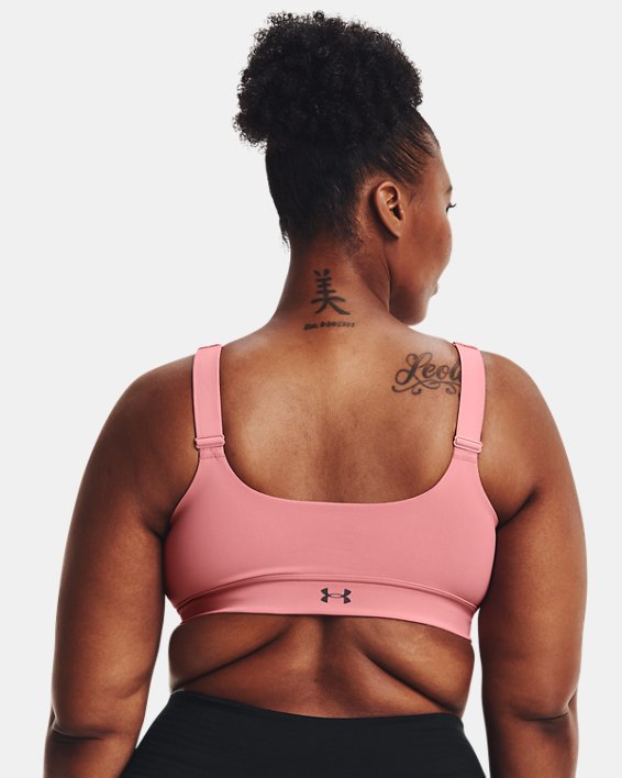 Women's UA RUSH™ Mid Sports Bra in Pink image number 6